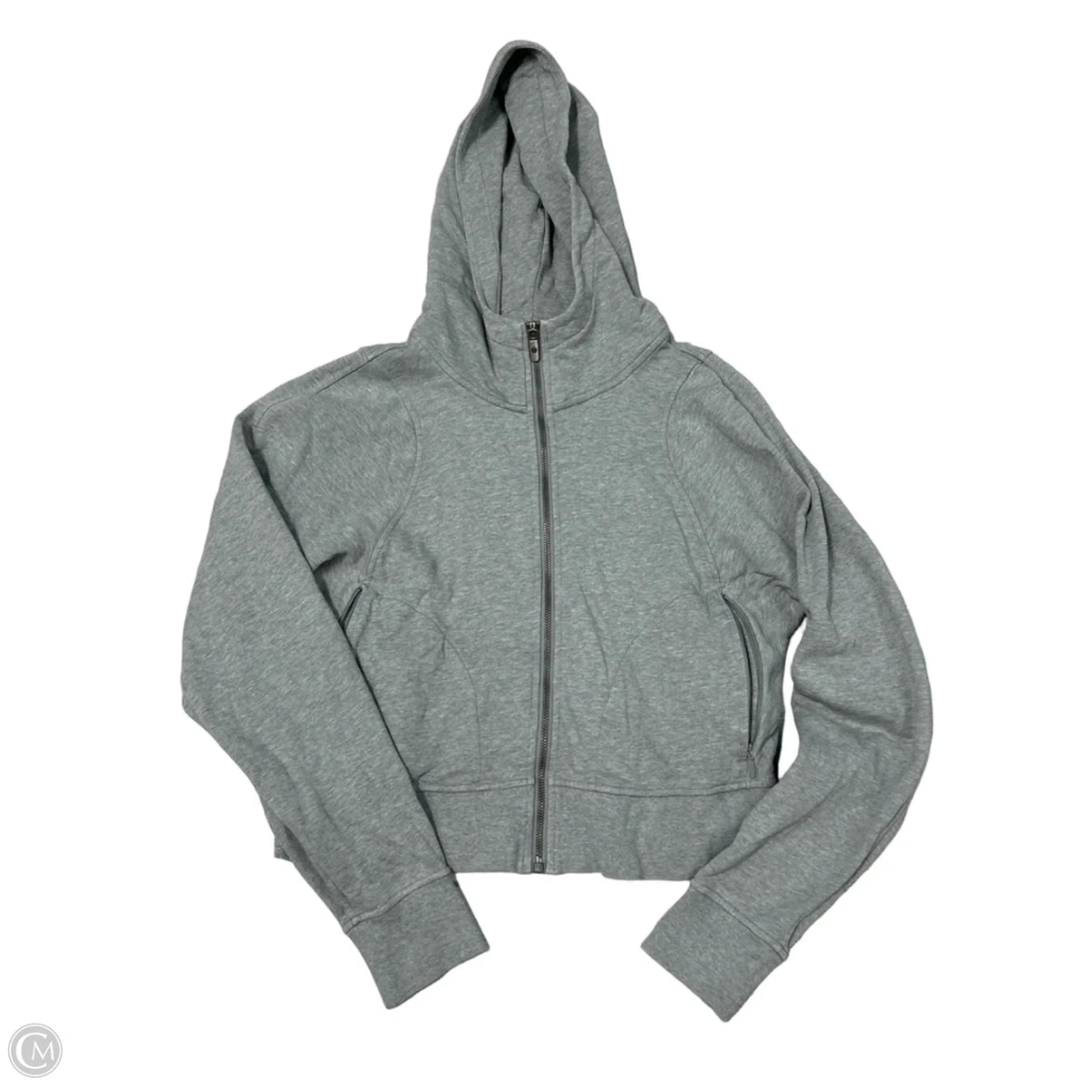 Athletic Jacket By Lululemon In Grey, Size: 6