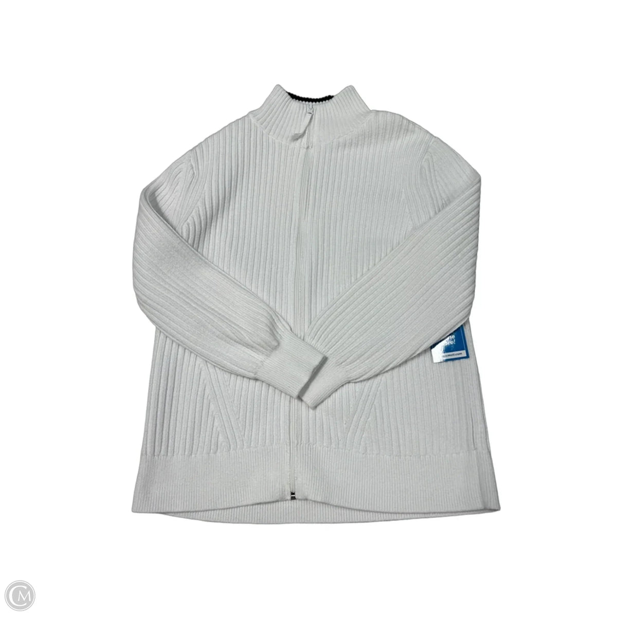 Talbots Cardigan Sweater in White, Size L