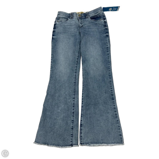 Democracy Wide-Leg Jeans in Blue Denim, Size 10