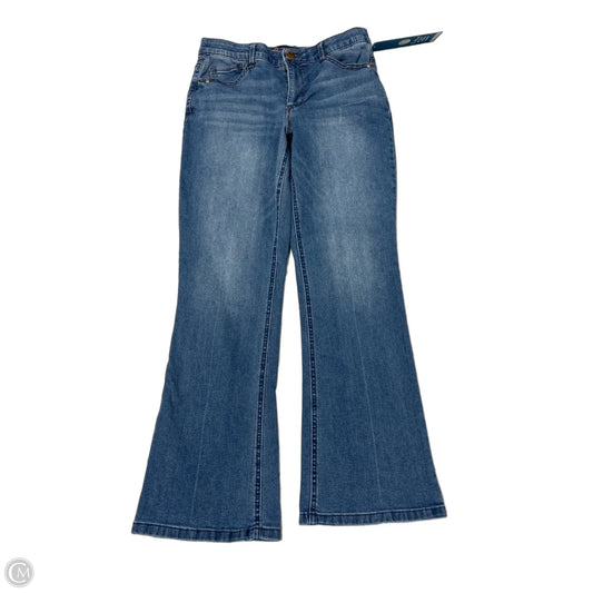 Democracy Straight-Leg Jeans in Blue Denim, Size 8P