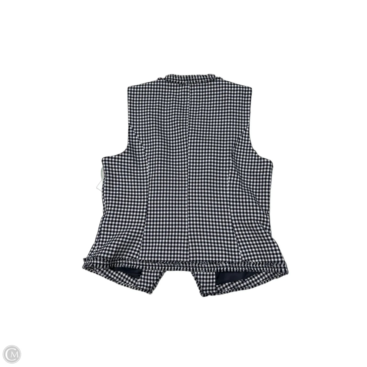 Avec Les Filles Sleeveless Top in Checkered Pattern, Size L