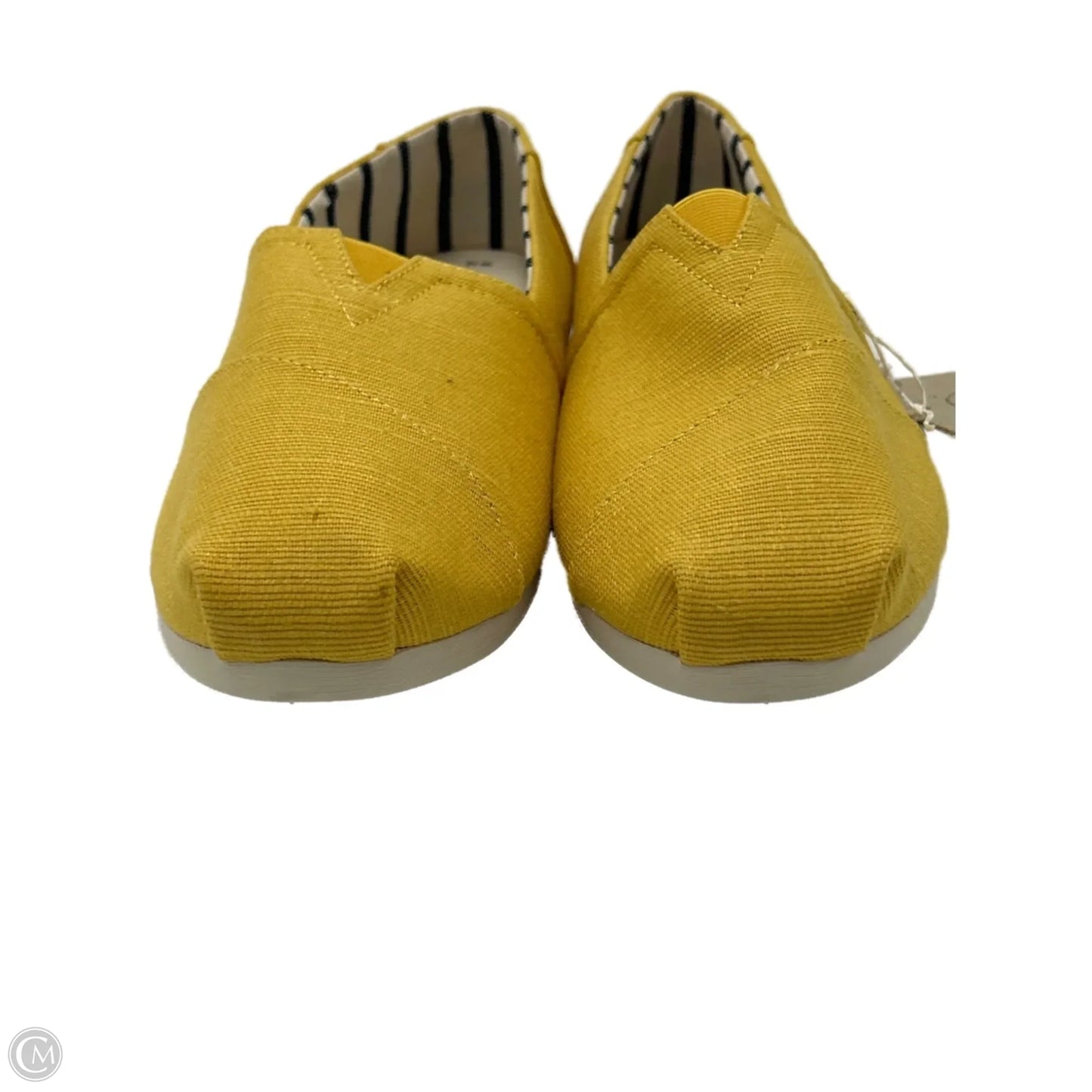 Shoes Flats By Toms In Yellow, Size: 12