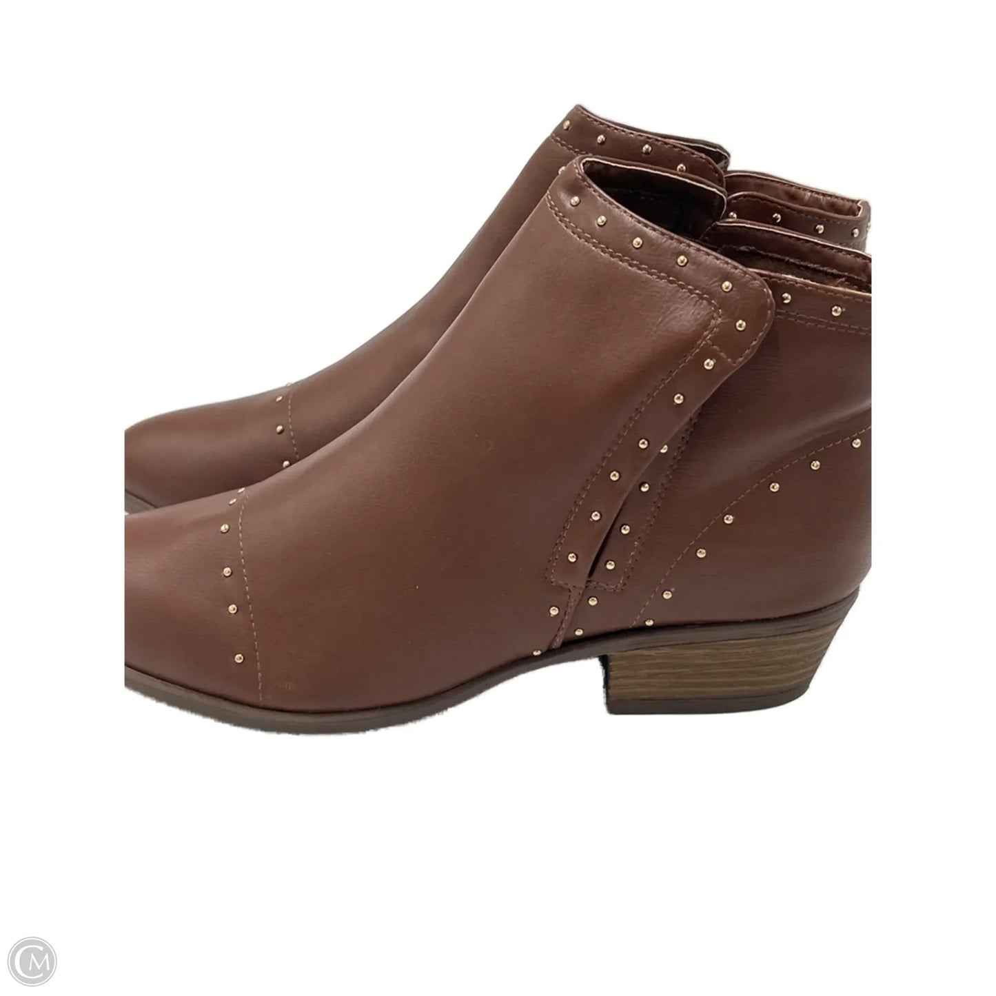 Boots Ankle Heels In Brown, Size: 12