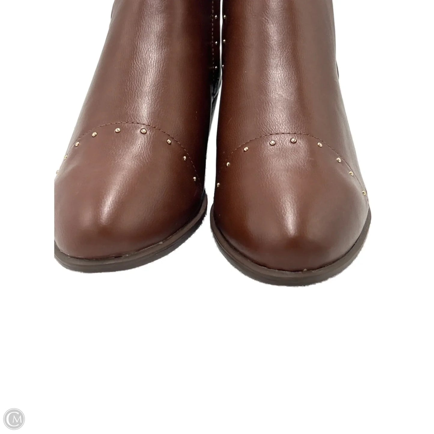 Boots Ankle Heels In Brown, Size: 12