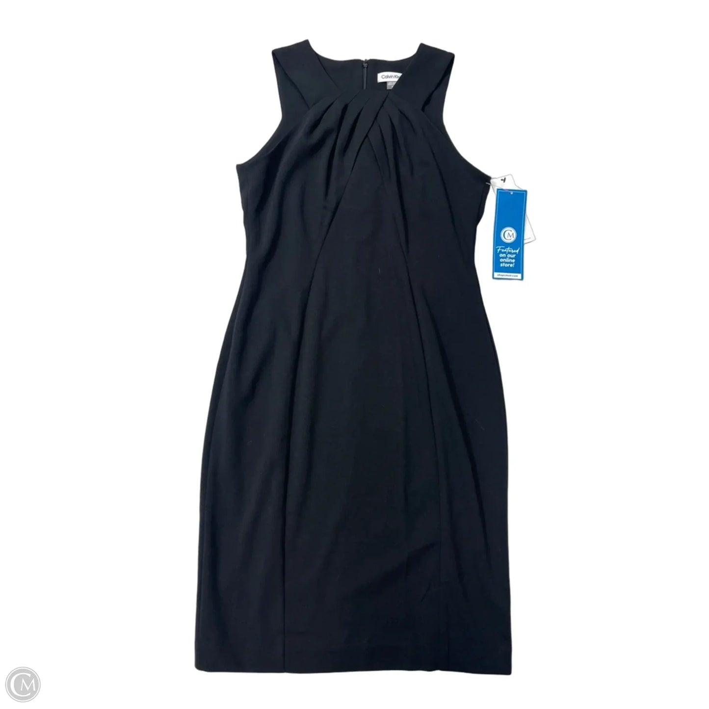 New! Dress Party Midi By Calvin Klein In Black, Size: M