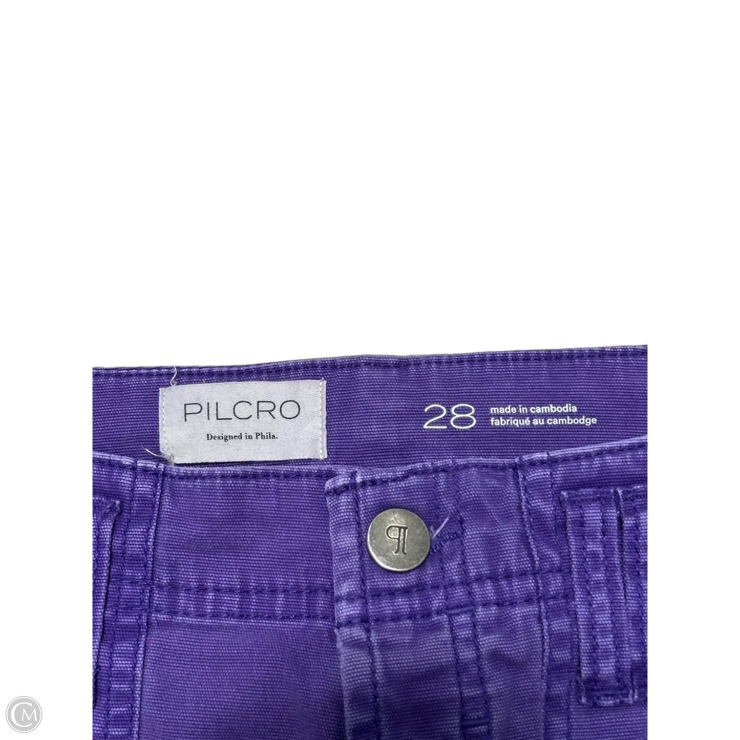 Pants Cropped By Pilcro In Purple, Size: 6