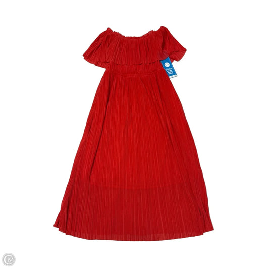 New! Dress Party Midi By Express In Orange, Size: Xs