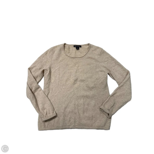 Sweater Cashmere By: Marina Luna In Tan, Size: Xl
