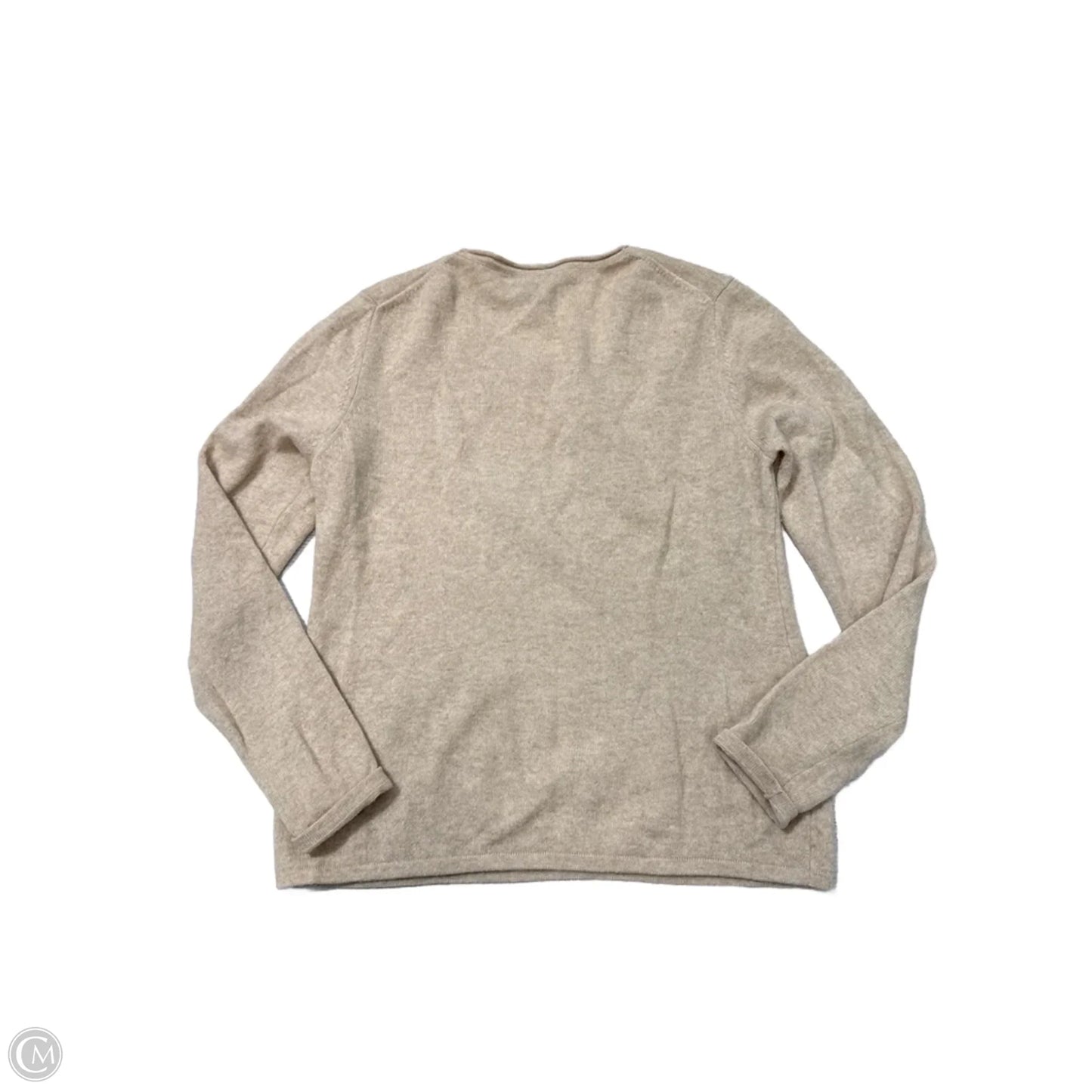 Sweater Cashmere By: Marina Luna In Tan, Size: Xl