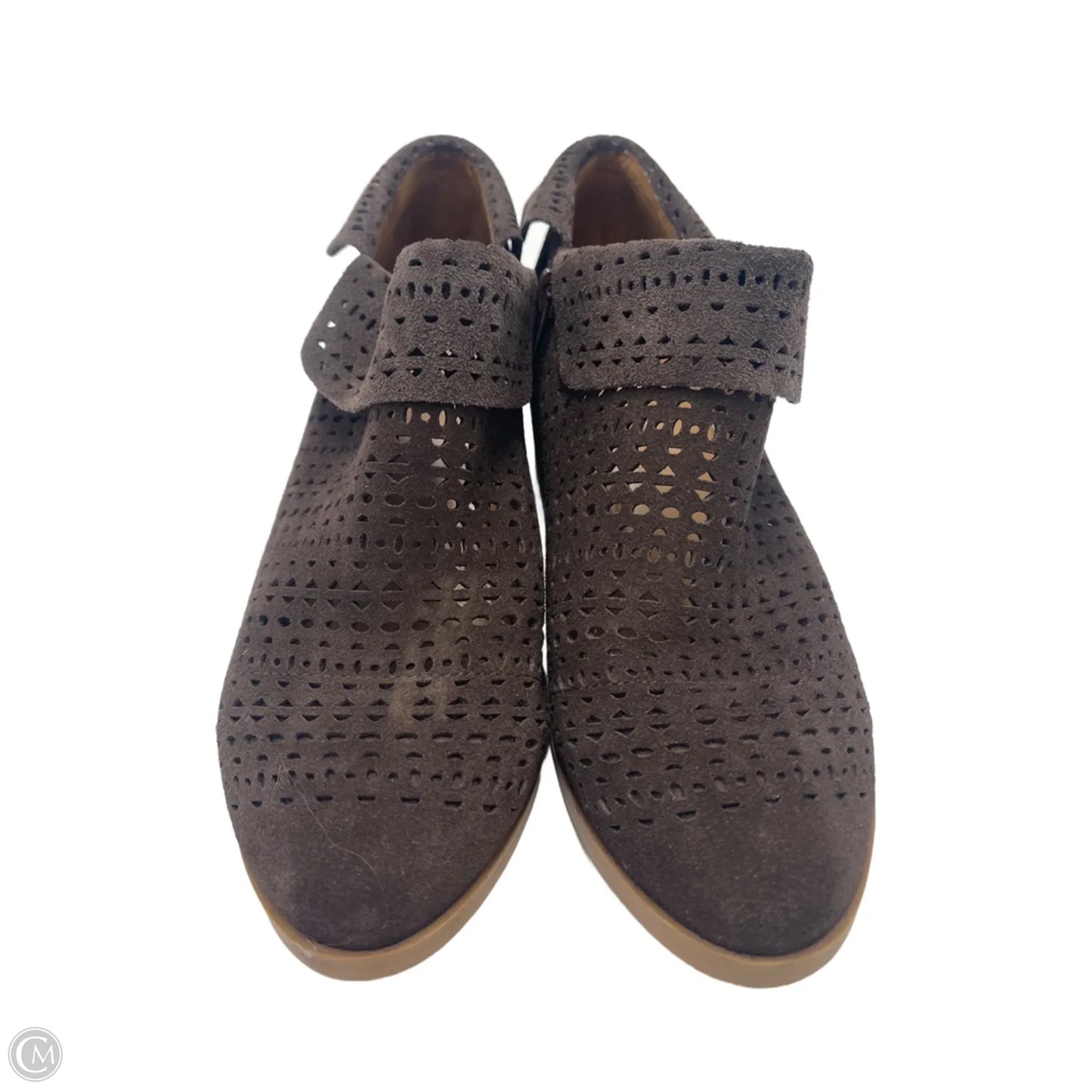 Boots Ankle Heels By Crown Vintage In Brown, Size: 7