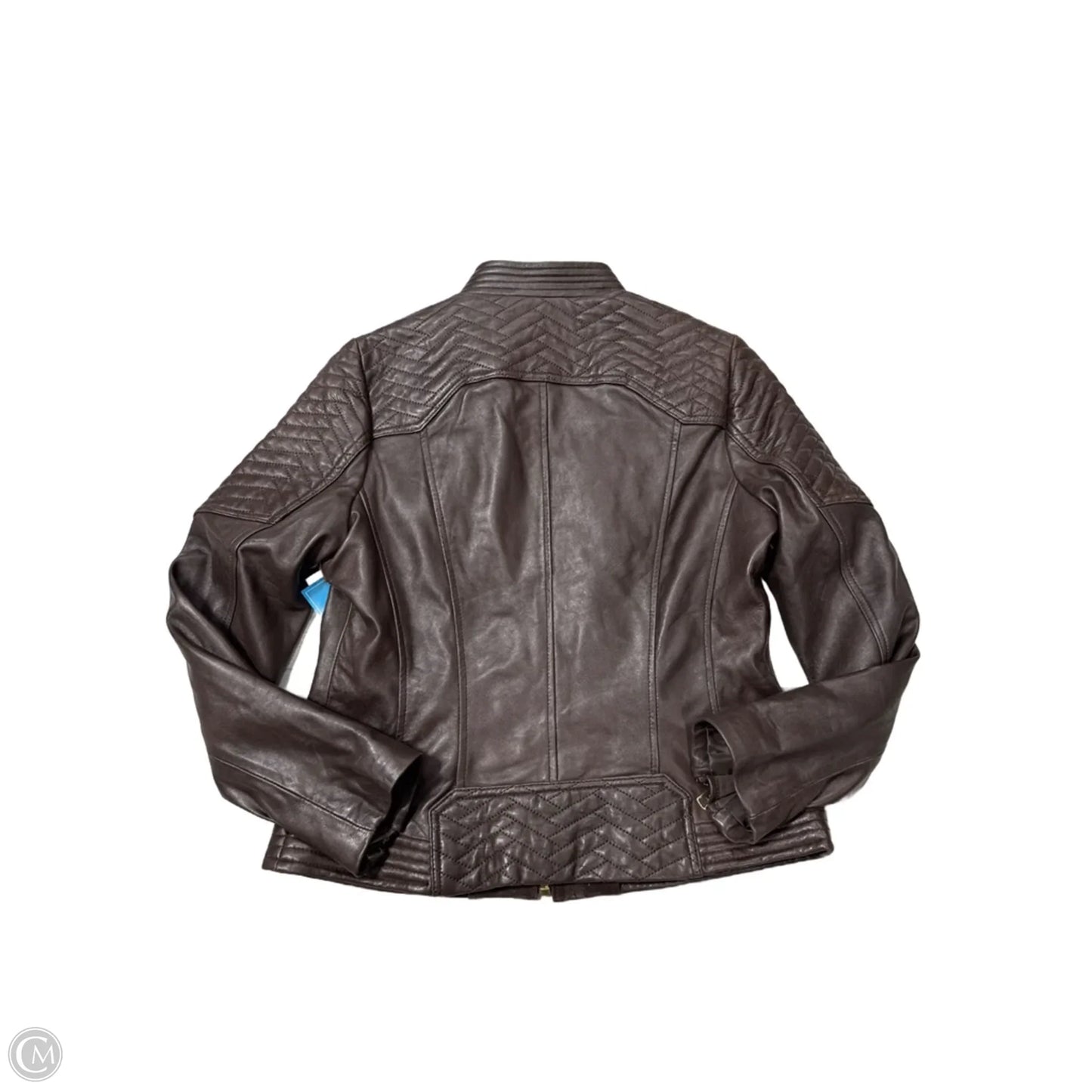 Jacket Designer By Michael Kors In Brown, Size: L