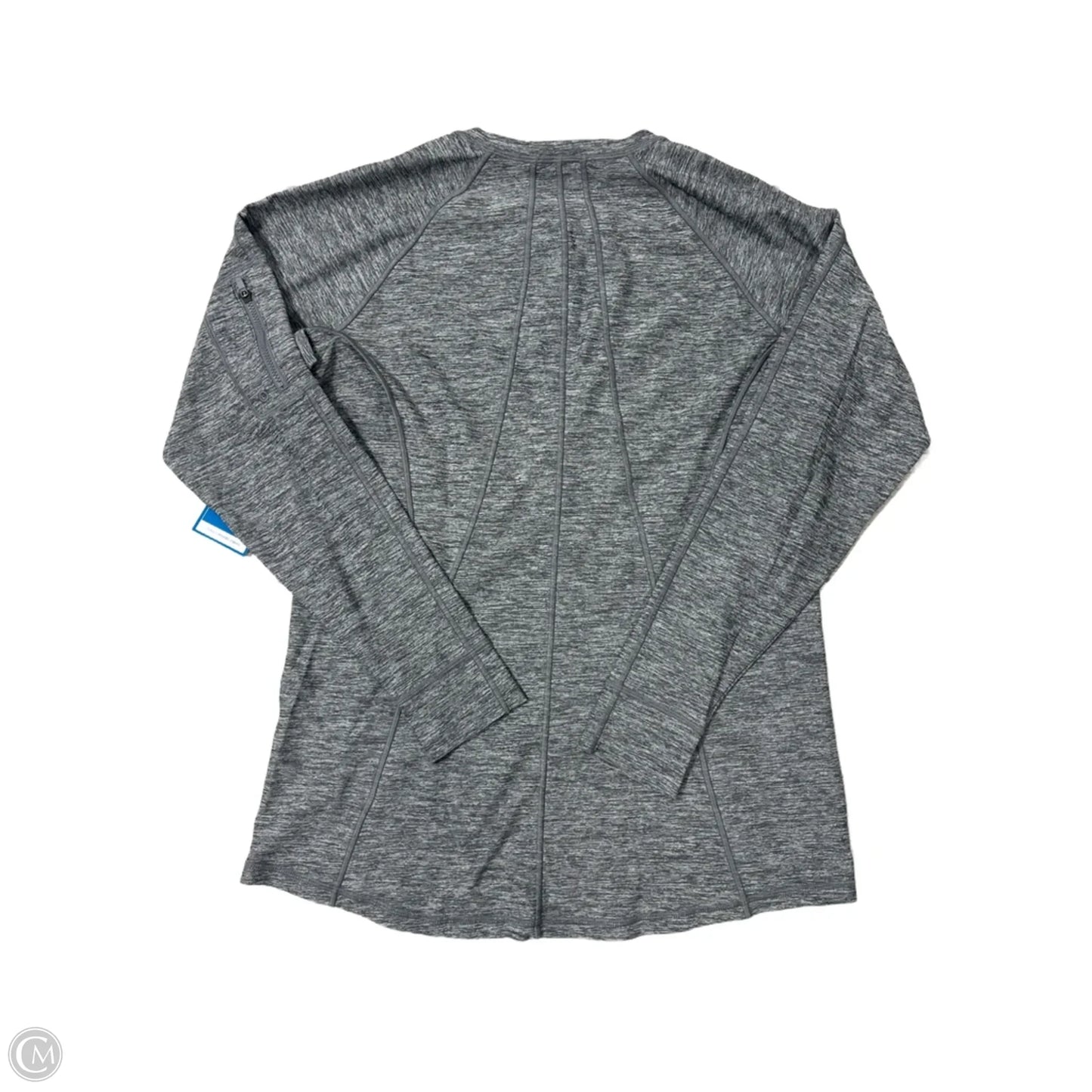 Athletic Top Long Sleeve Crewneck By Athleta In Grey, Size: L