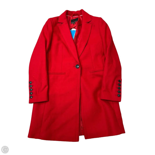 Coat Peacoat By Banana Republic In Red, Size: Xs