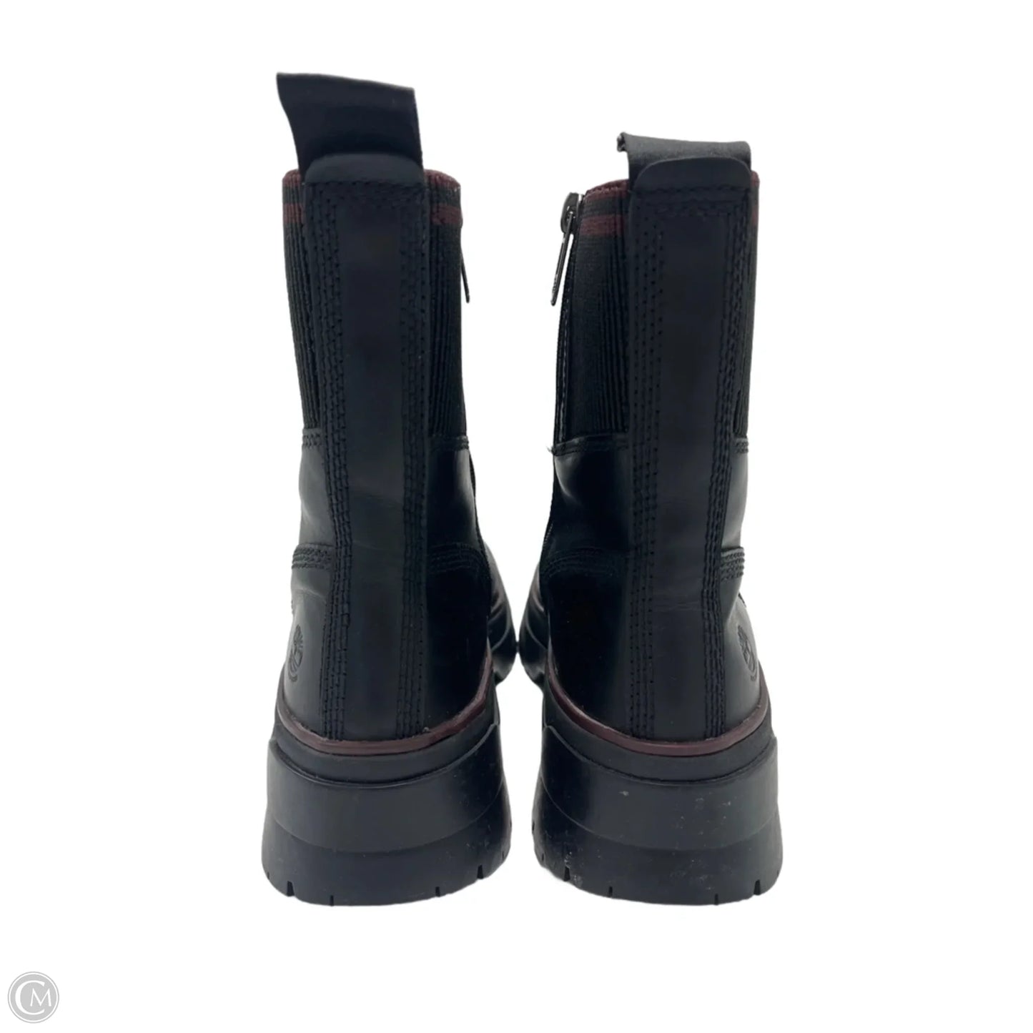 Boots Leather By Timberland In Black, Size: 8