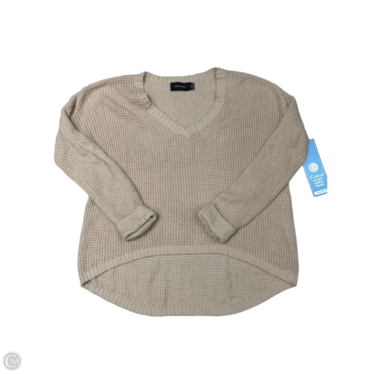 Sweater By Minkpink In Tan, Size: S