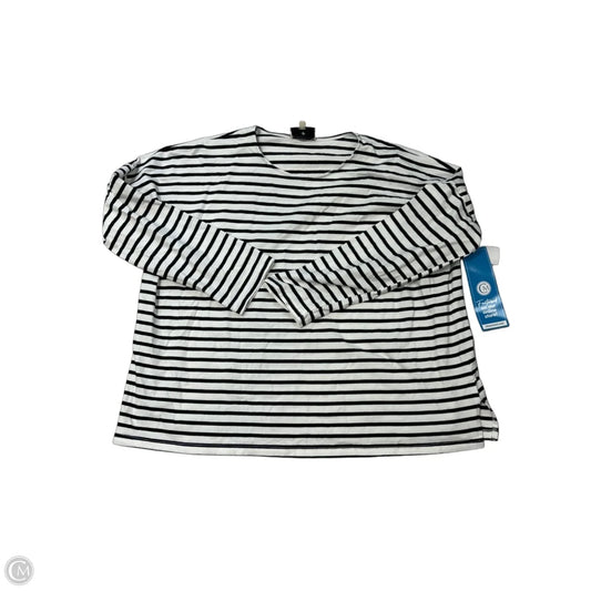 Top Long Sleeve Designer By Tuckernuck In Striped Pattern, Size: Xxl