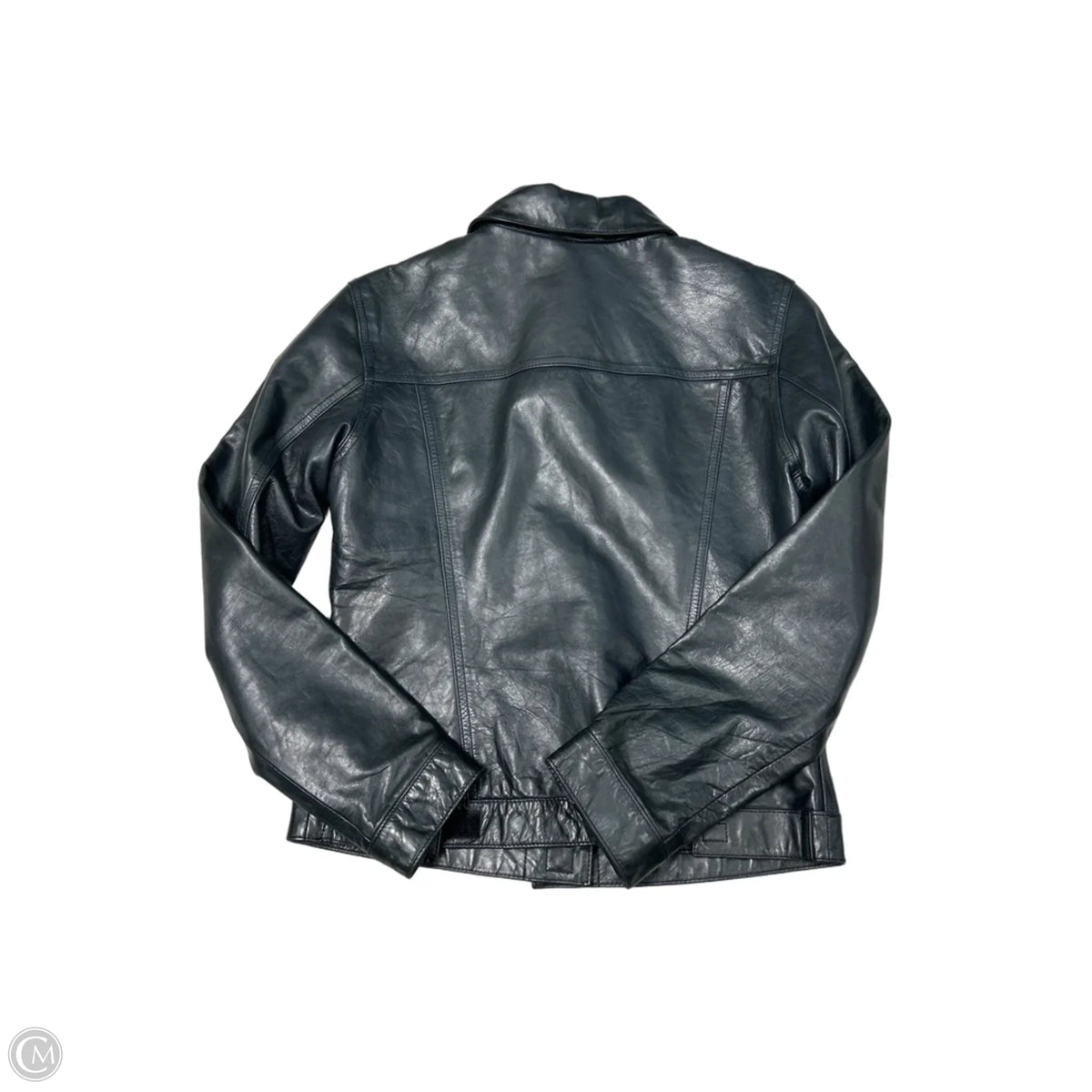 Gap Black Leather Jacket Size S