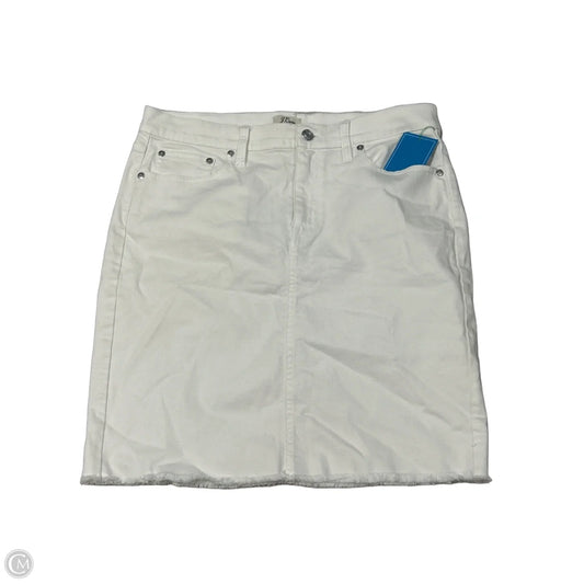Skirt Midi By J. Crew In White, Size: 8