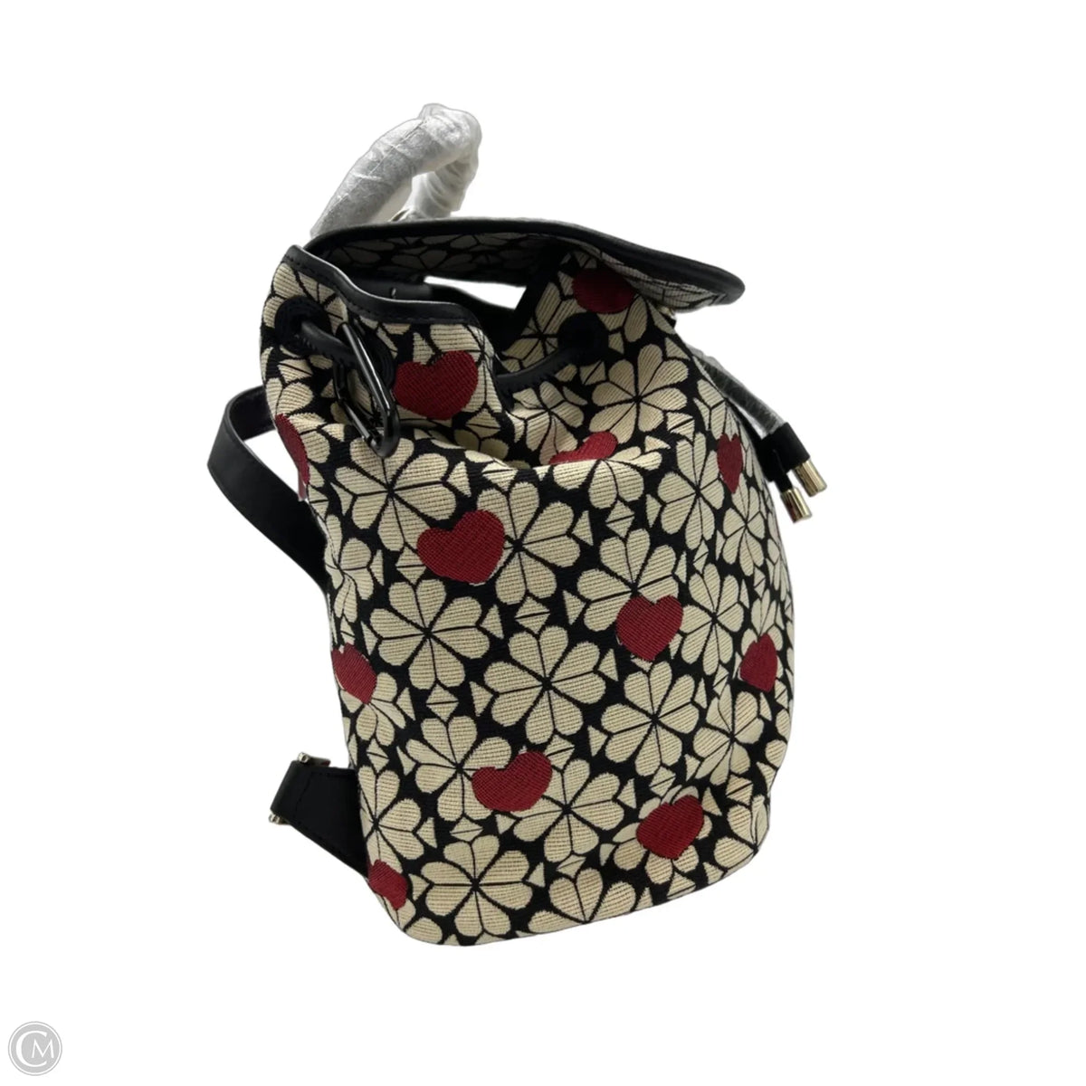 New! Kate Spade Flowered Jacquard Hearts Designer Backpack