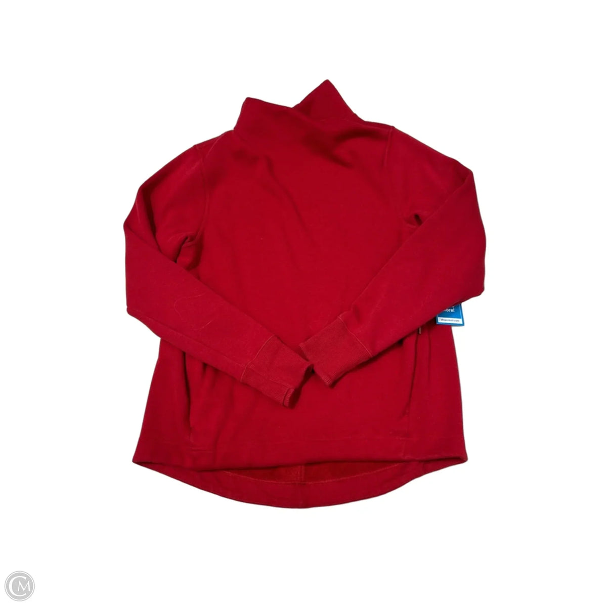 Athleta Collared Sweatshirt in Red, Size M