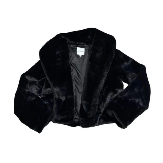 Joe's Faux-Fur & Sherpa Coat in Black, Size XS