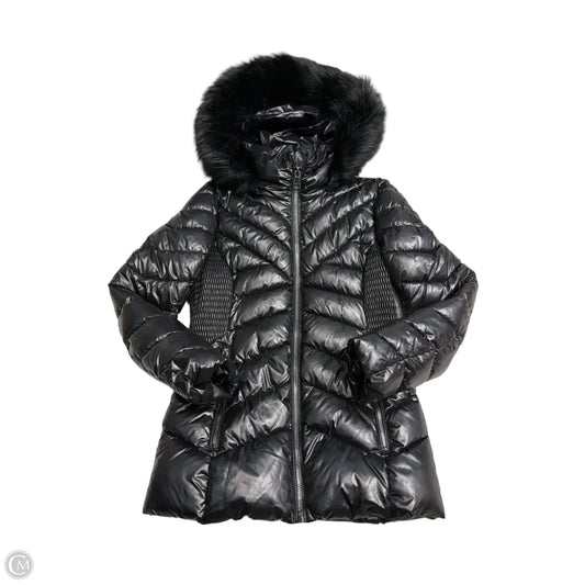 Kenneth Cole Puffer & Quilted Coat in Black, Size XS