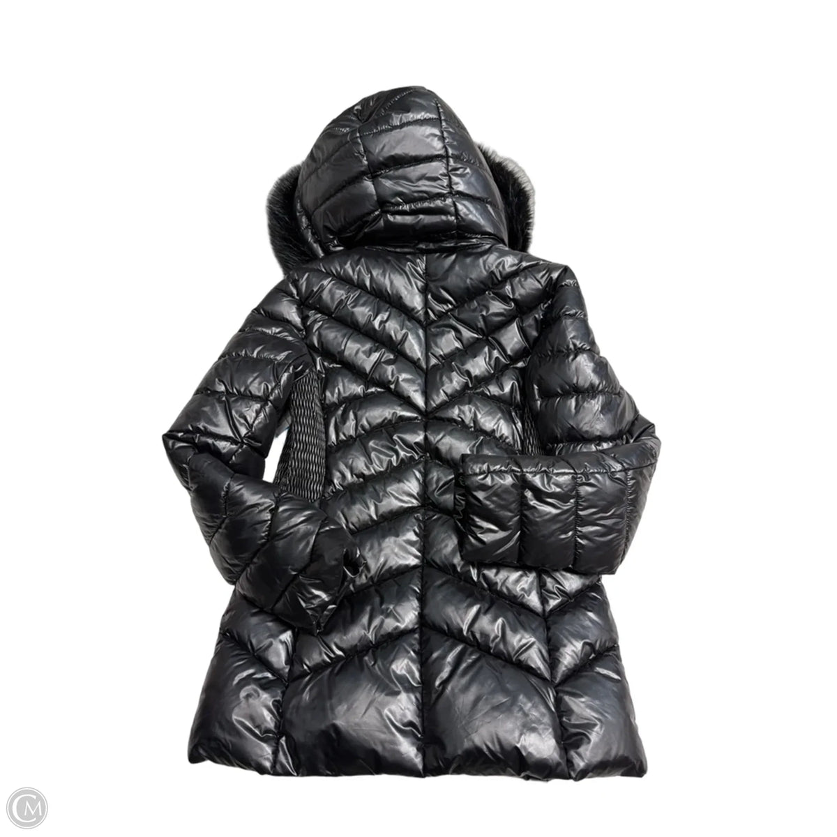 Kenneth Cole Puffer & Quilted Coat in Black, Size XS