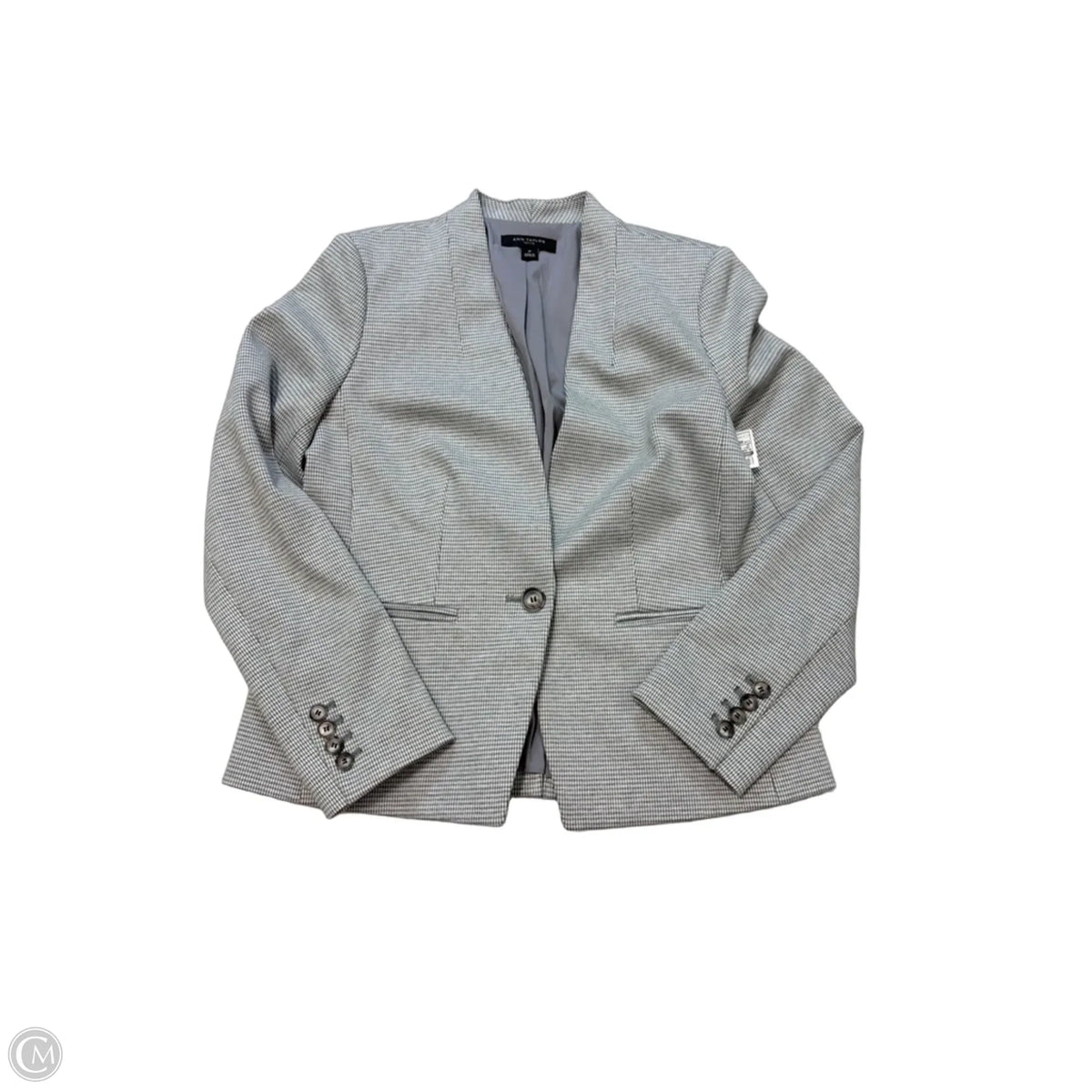 Blazer By Ann Taylor In Grey, Size: Xsp