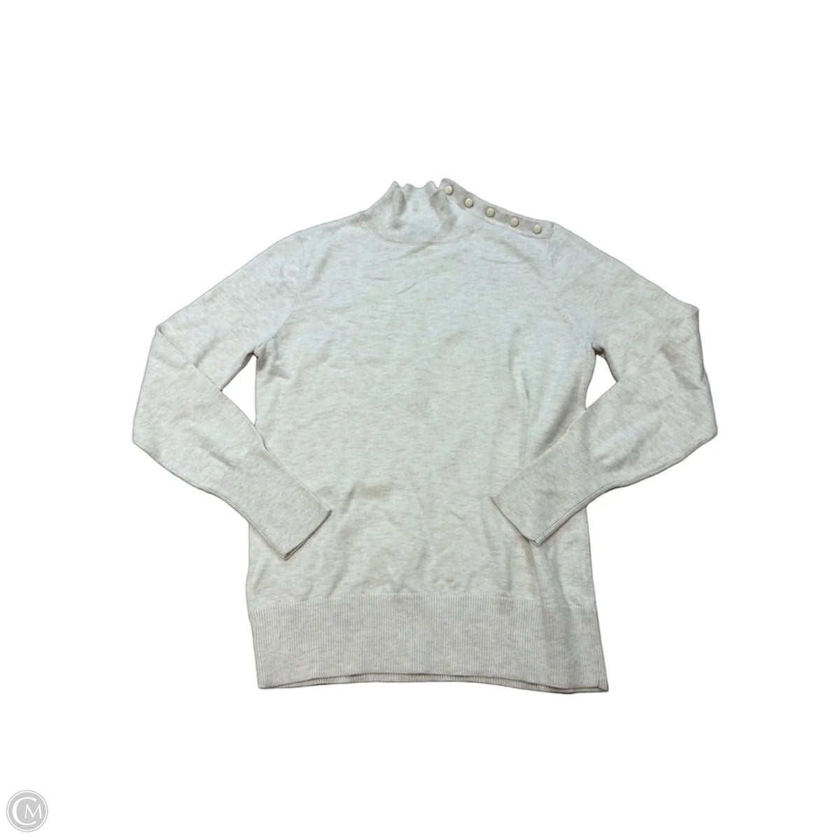Sweater By Ann Taylor In Cream, Size: M