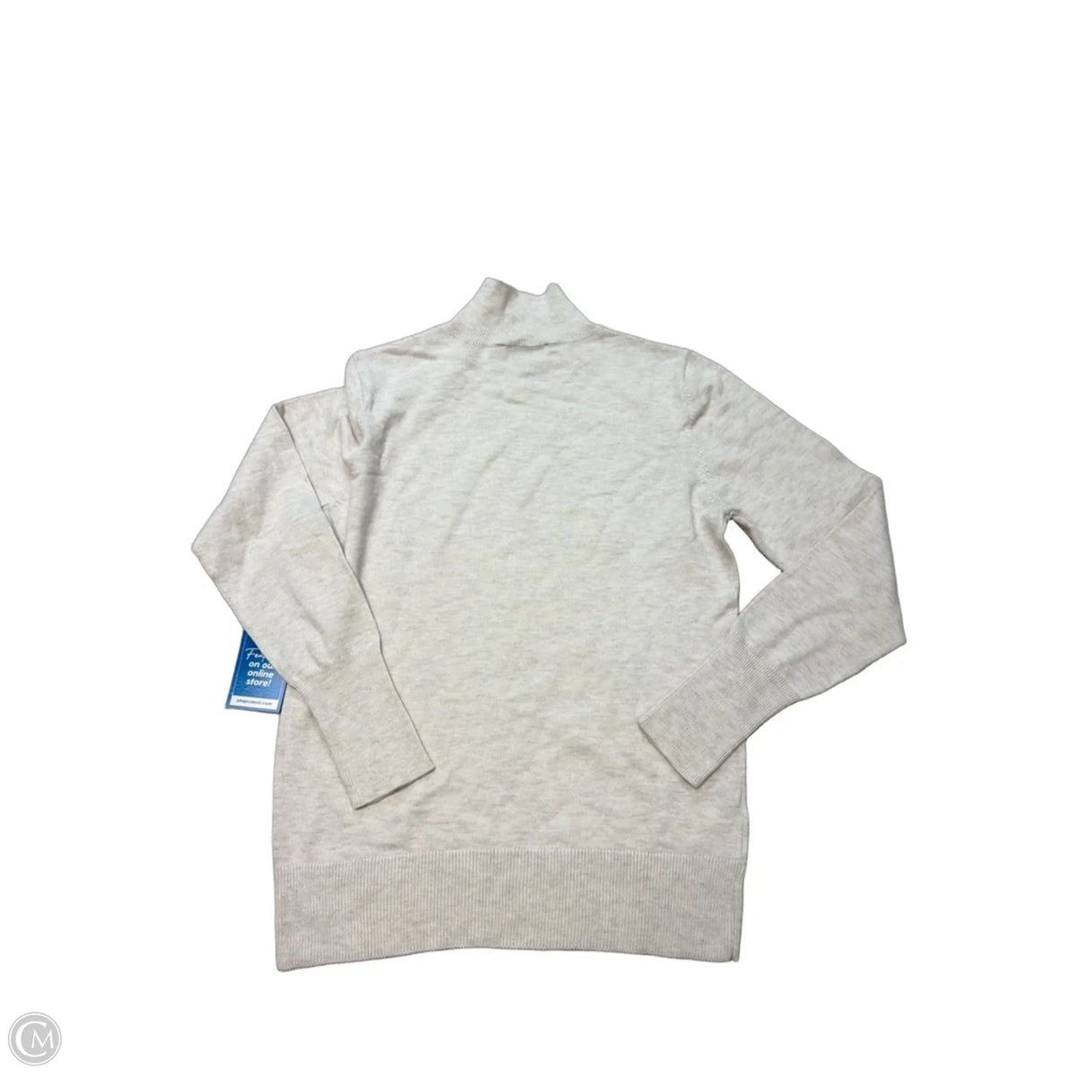 Sweater By Ann Taylor In Cream, Size: M
