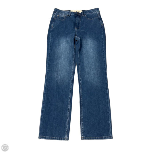 Soft Surroundings Straight-Leg Jeans in Blue, Size 4