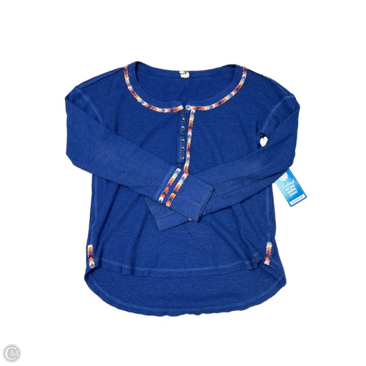 Top Long Sleeve By We The Free In Blue, Size: M