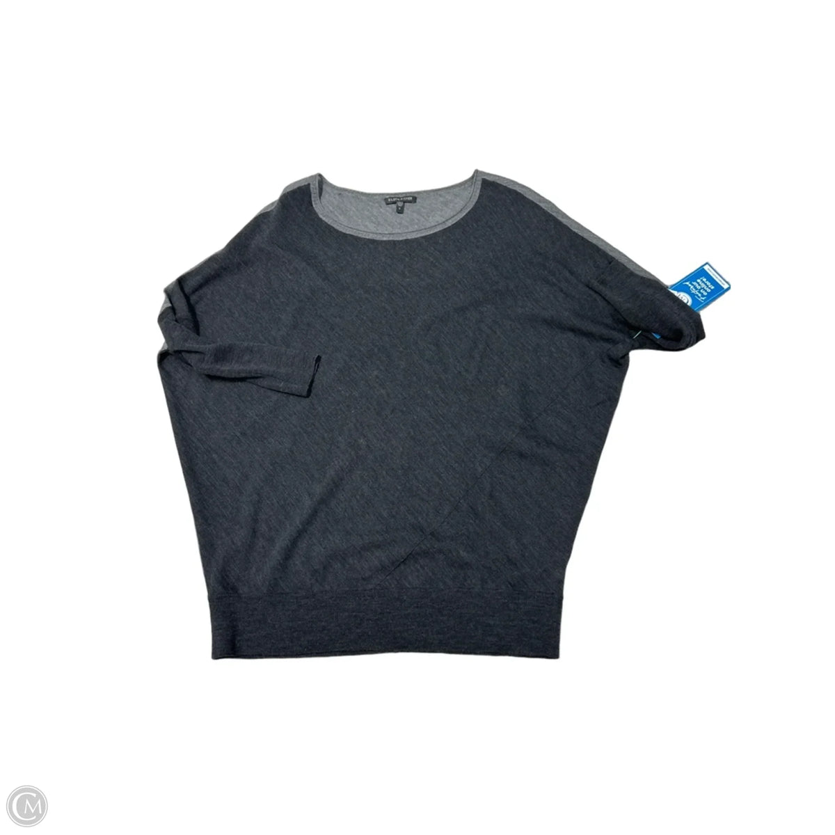 Eileen Fisher Long-Sleeve Top in Grey, Size S