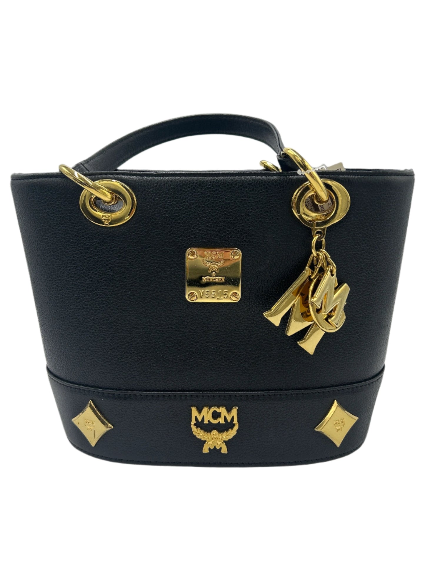 MCM Calfskin Studded Luxury Bag