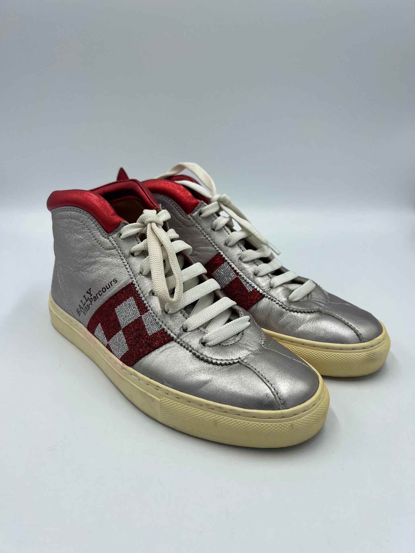 Bally Vita Parcour High-Top Sneakers Designer  Size: 6