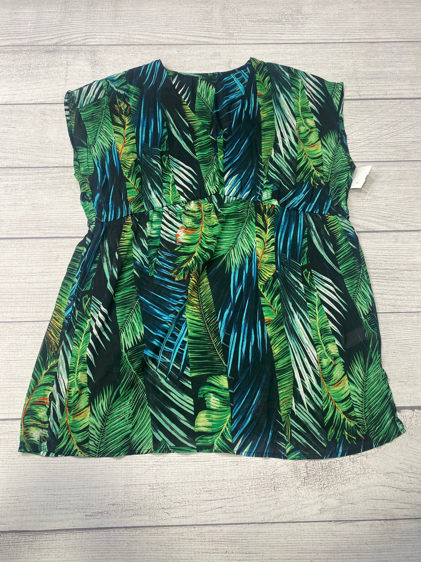 Navy/Green Swim Coverup  Size S