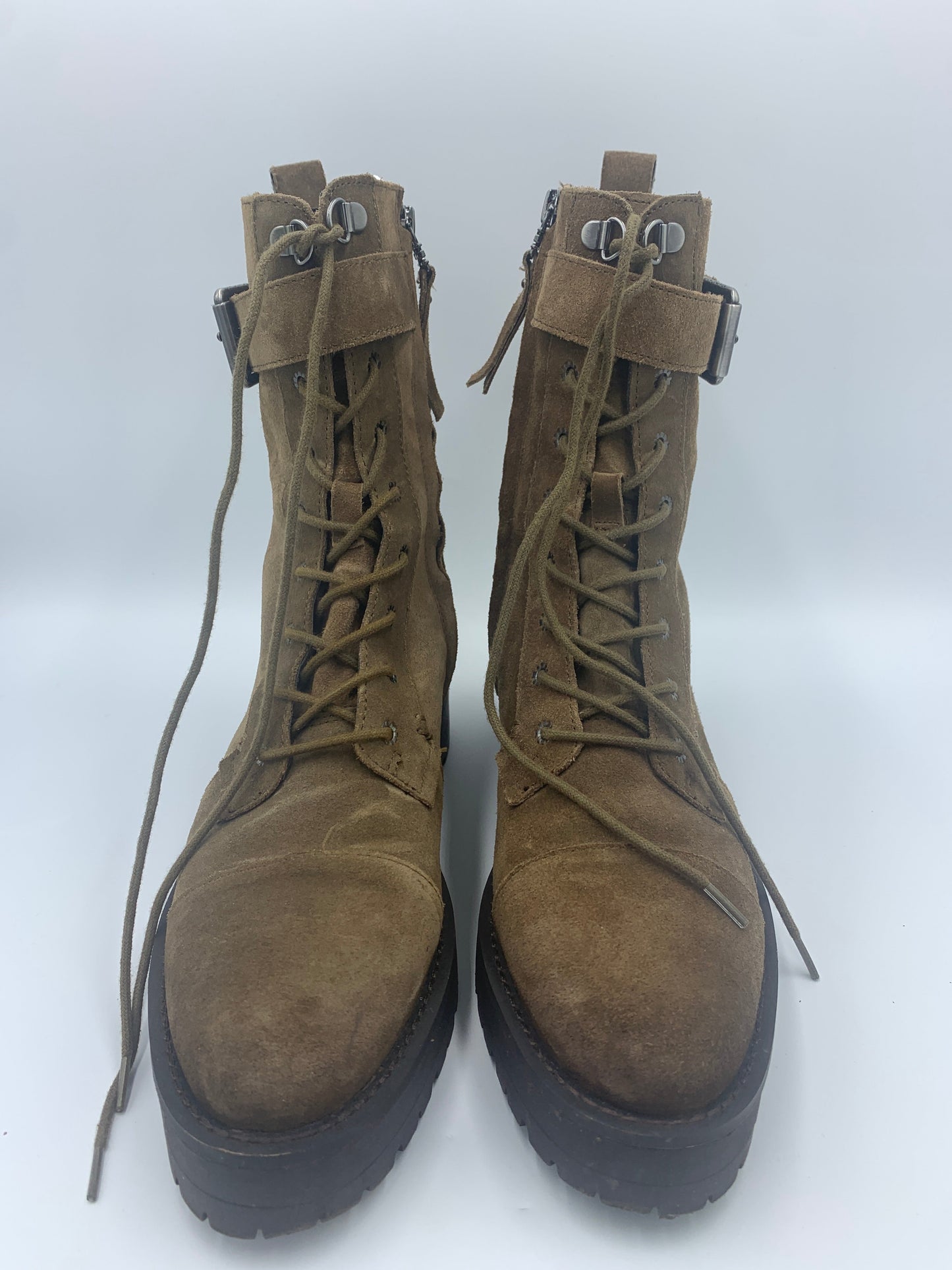 Brown Boots Combat Sam Edelman, Size 8