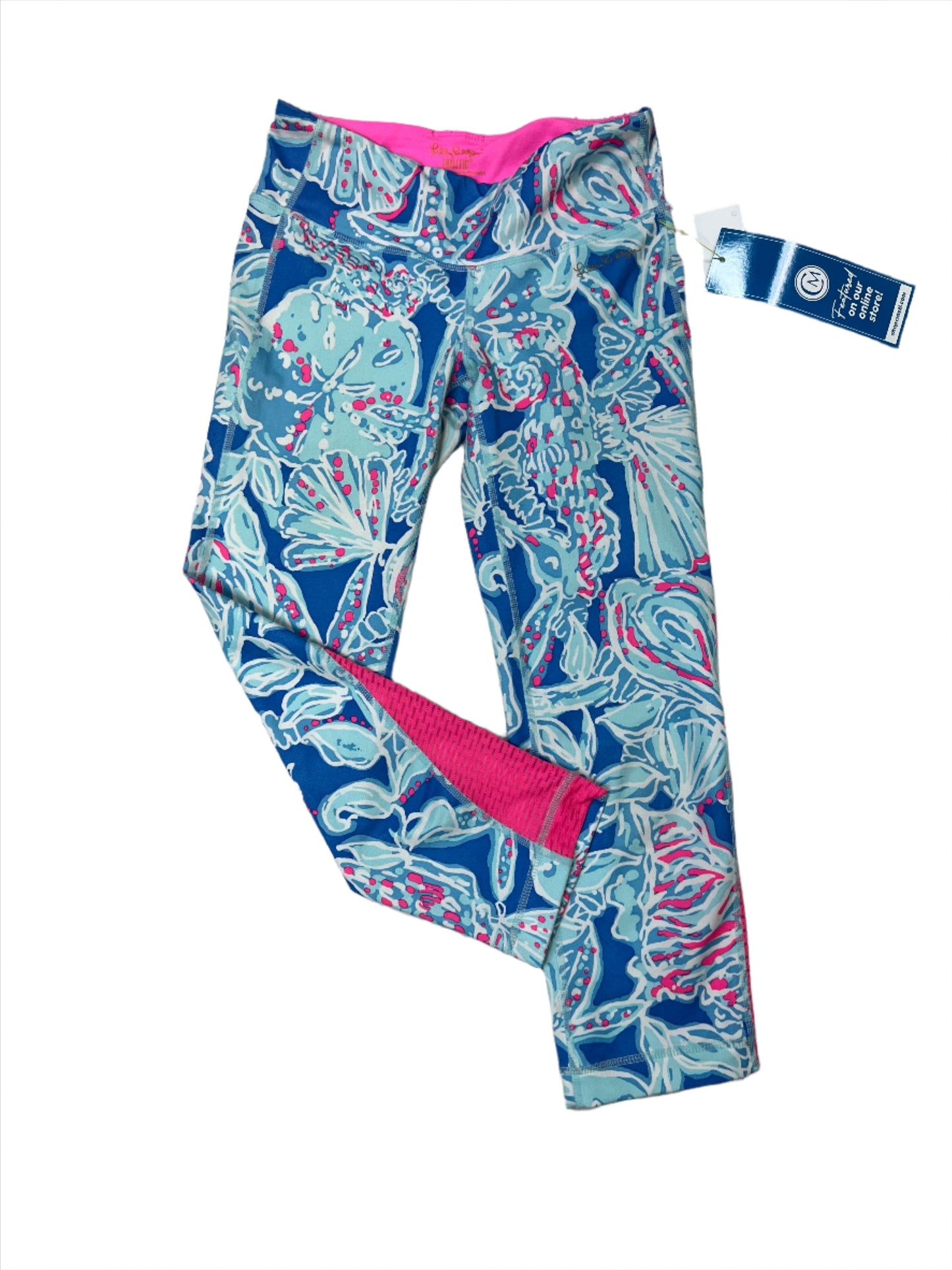 Blue Athletic Capris Lilly Pulitzer, Size Xs