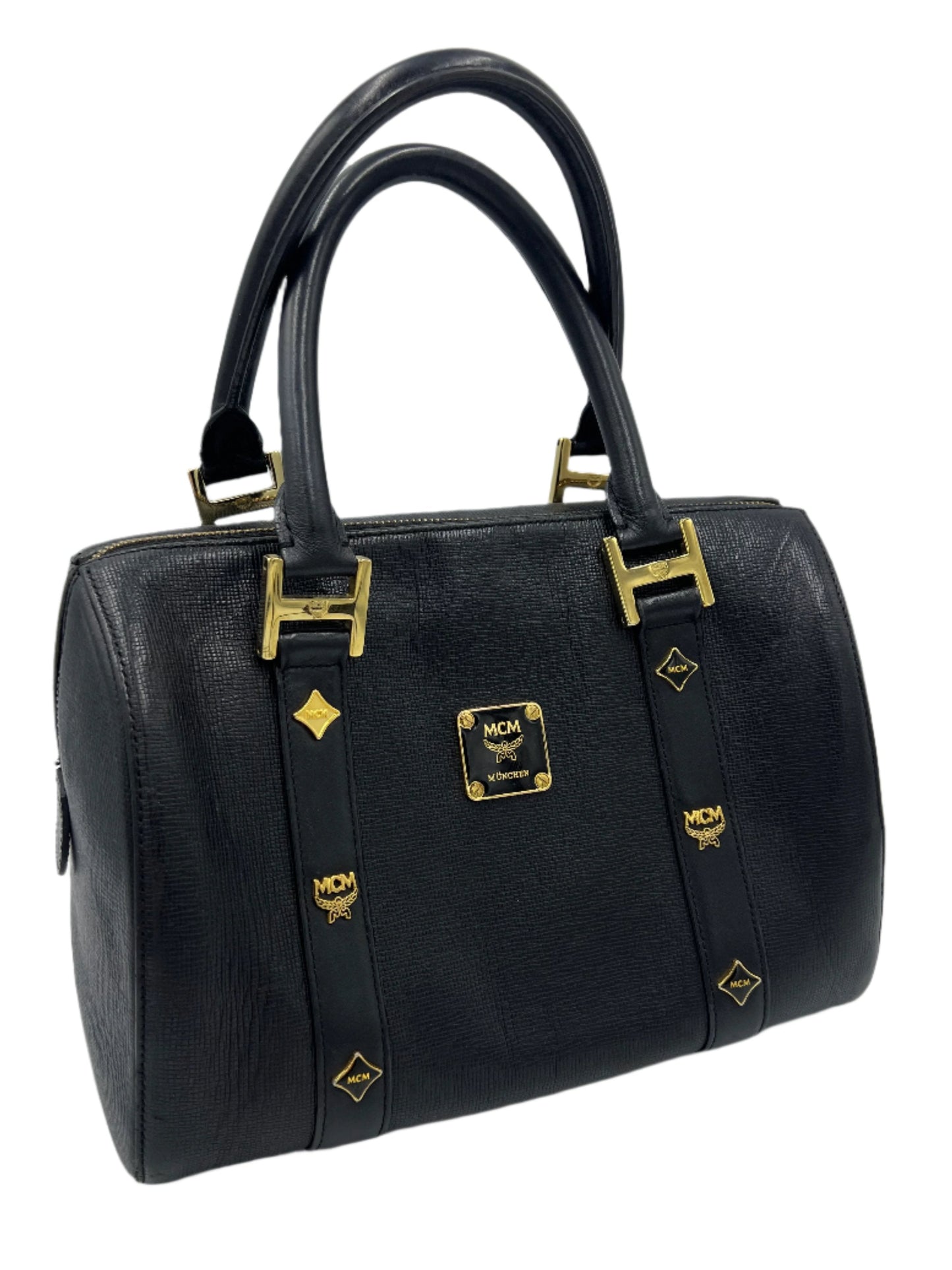 MCM  Boston Designer Bag in Black