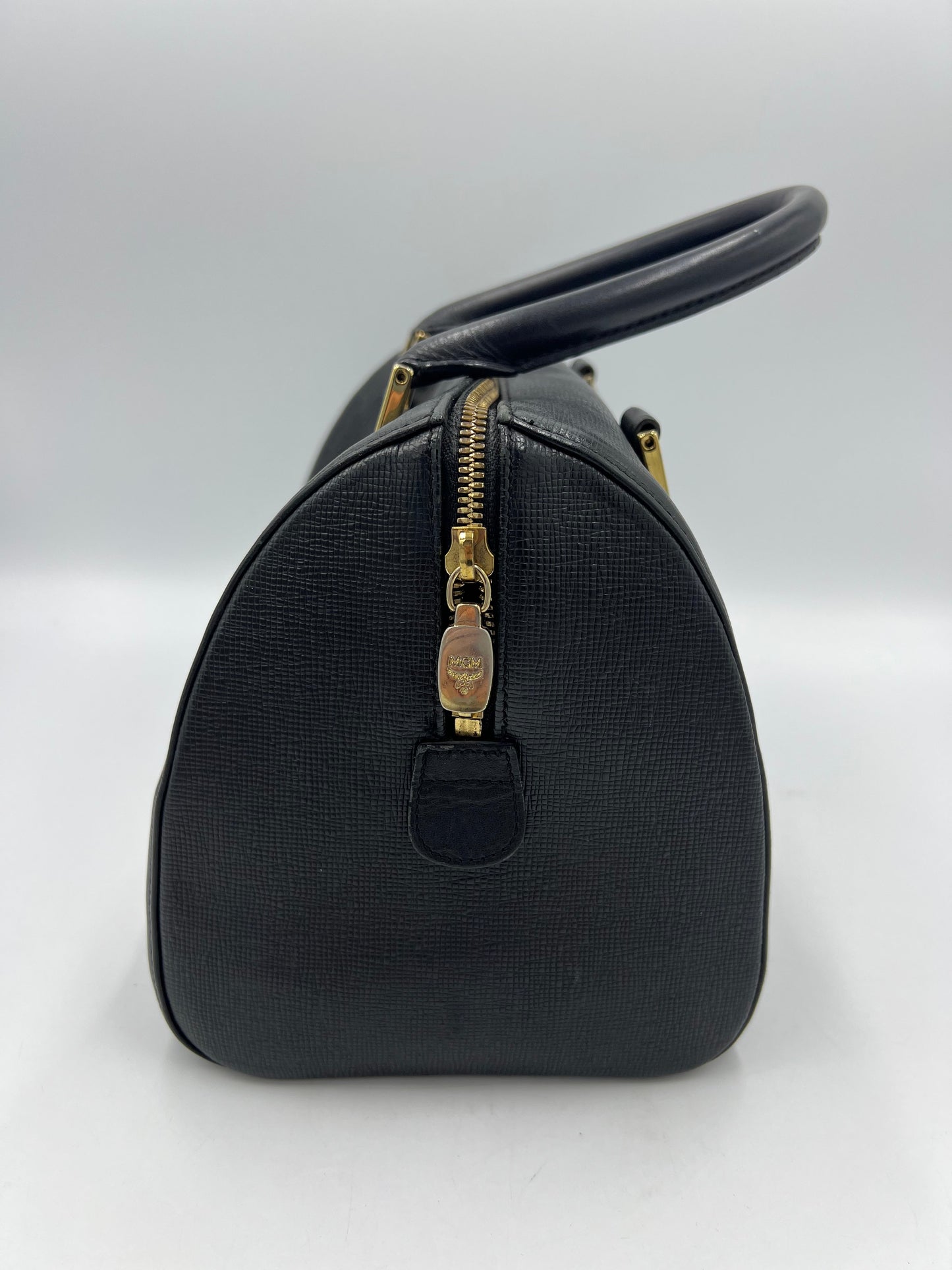 MCM  Boston Designer Bag in Black