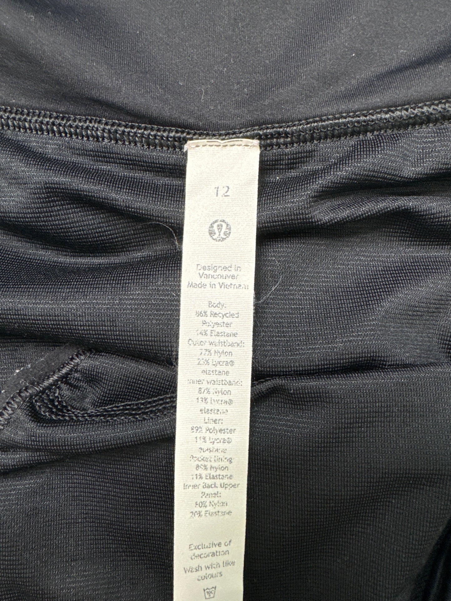 Athletic Shorts By Lululemon In Black, Size: L