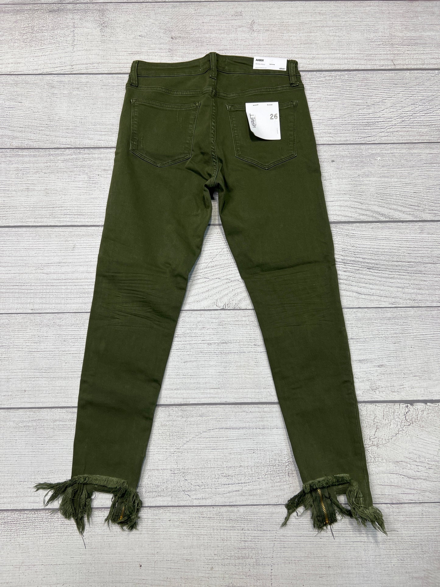 New! Jeans Skinny By Vervet In Green, Size: 2