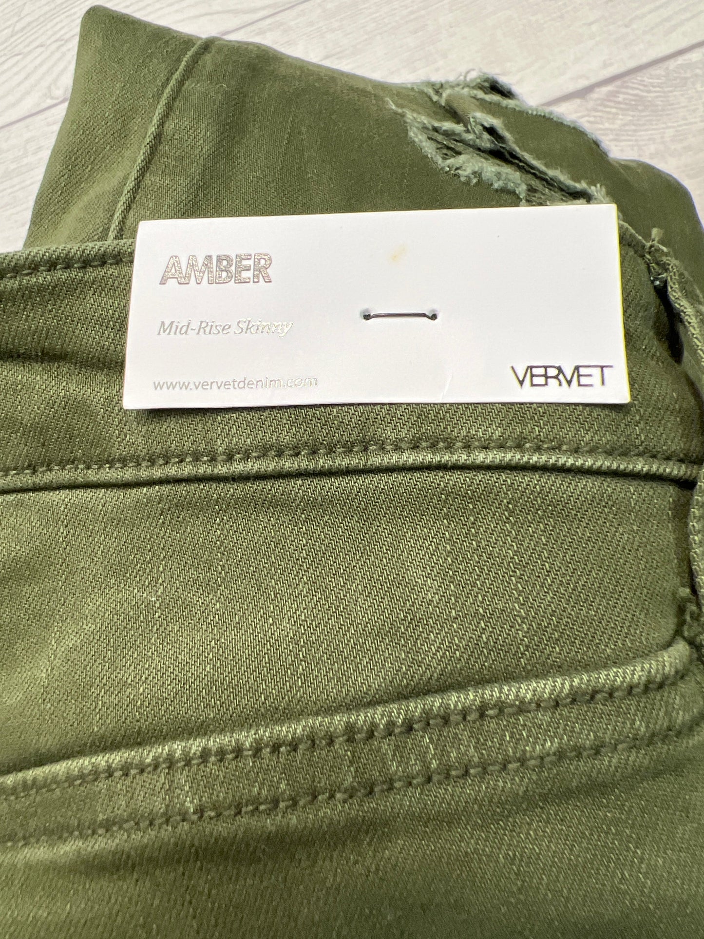 New! Jeans Skinny By Vervet In Green, Size: 2