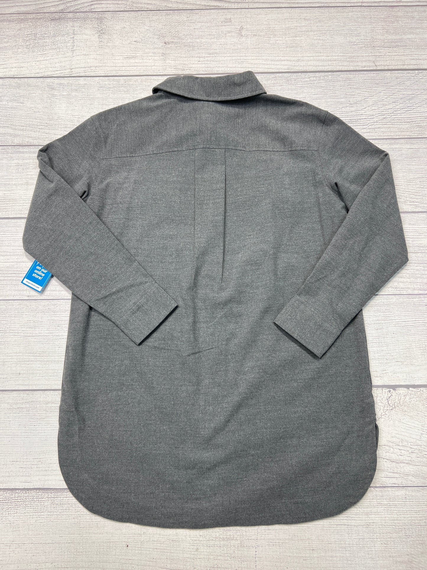 Jacket Shirt By Mercer + Mettle In Grey, Size: M