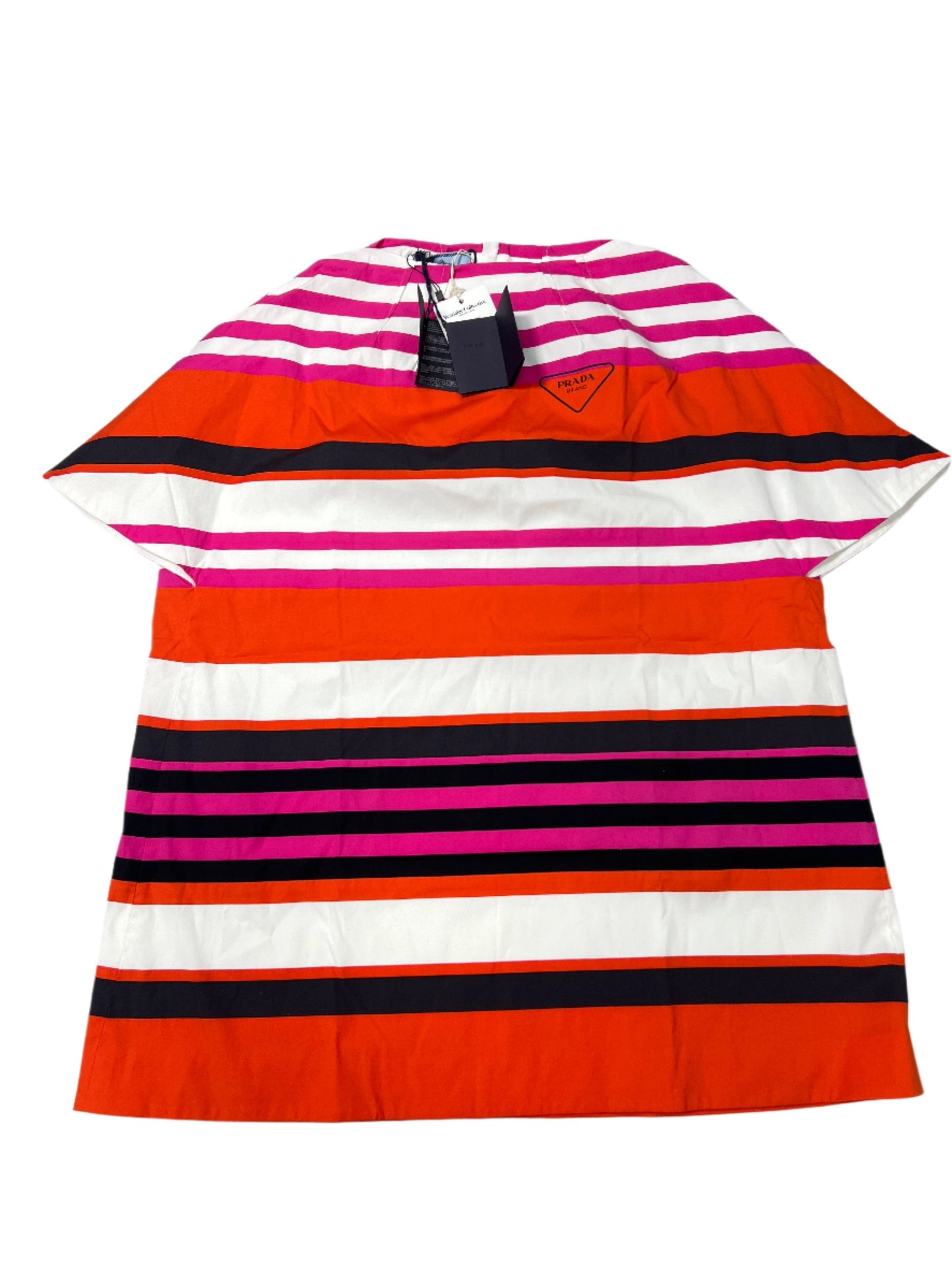 Prada Mini Striped Designer Luxury Dress w/ Tags in Size: S