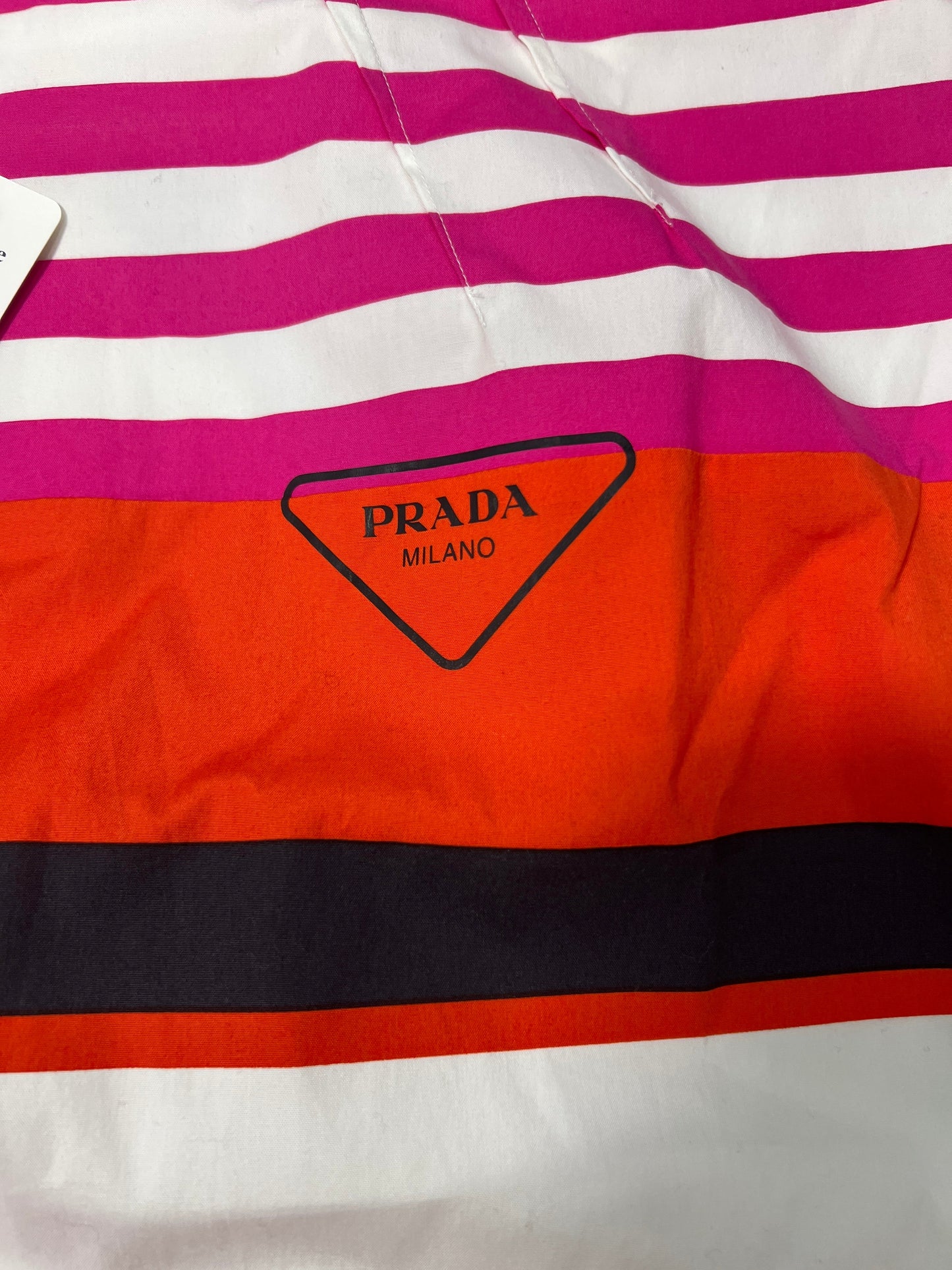 Prada Mini Striped Designer Luxury Dress w/ Tags in Size: S