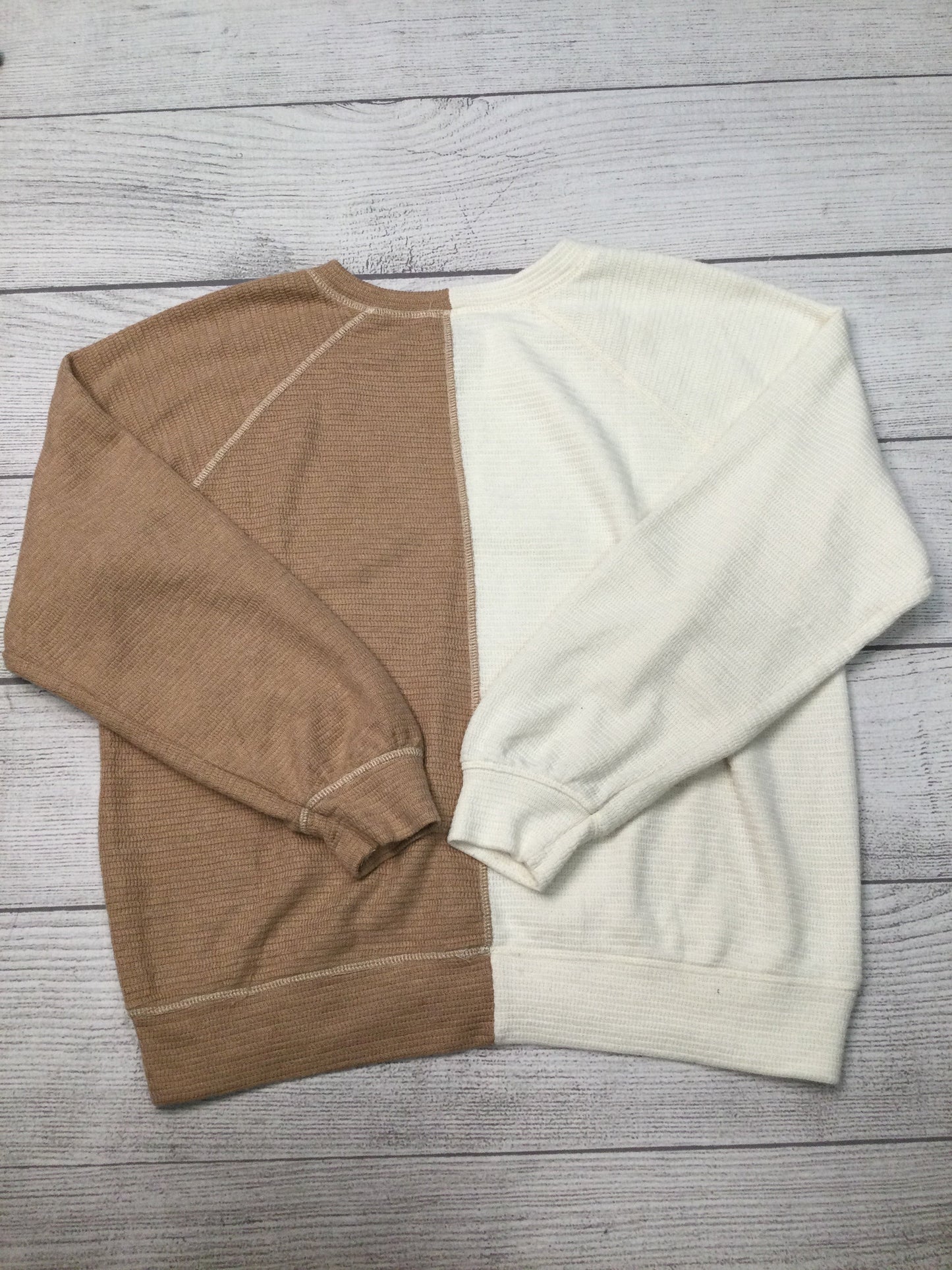 Sweater By Blu Pepper In Cream, Size: L