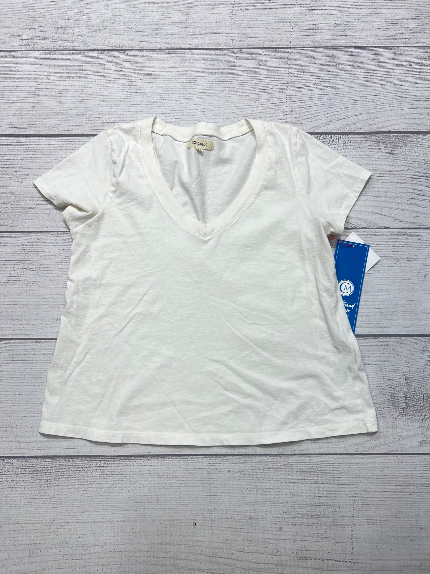 Top Short Sleeve Basic By Madewell In Cream, Size: Xs