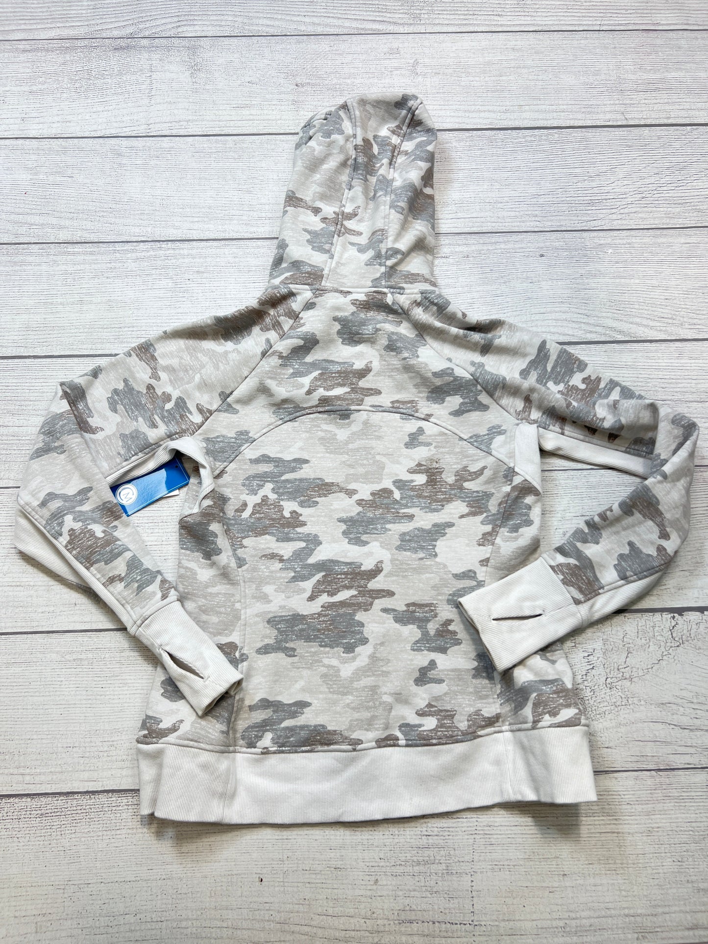 Athletic Jacket By Athleta In Camouflage Print, Size: M