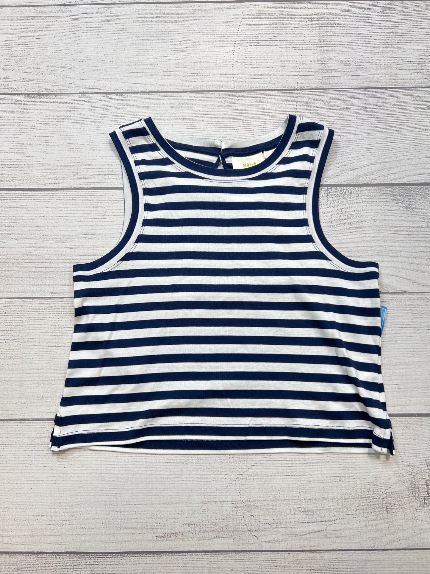 Top Sleeveless Basic By Maeve In Striped Pattern, Size: M